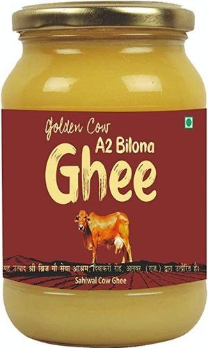 Purity 100 Percent, Rich Delicious Natural Fine Taste Yellow Pure Cow Desi Ghee