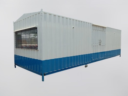 Steel Portable Container Cabins - Color: White And Blue