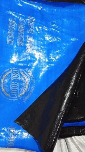 Blue Whether Resistant Durable Smooth Finish 110 Gsm Hdpe Laminated Tarpaulin