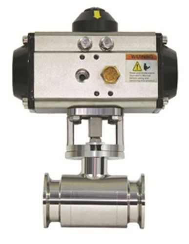 1/2 To 4 Inch Size Medium Pressure Pneumatic Operated Tc End Ball Valve Application: Sanitary Pipe Fitting