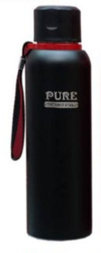 600Ml Black Color Stainless Steel Vacuum Hot And Cold Water Bottle Capacity: 600 Milliliter (Ml)