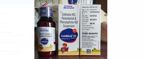 Cetirizine Hci, Paracetamol And Phenylephrine Hci Suspension 