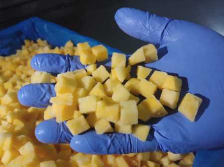 Frozen Totapuri Mango Slices and Dices