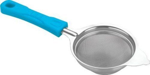 Heat Resistance And Rust Proof Blue Color Plain Stainless Steel Tea Strainer