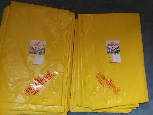 Yellow Light Weight Perfect Shape Super Poly Laminated Multi Layer Tarpaulin