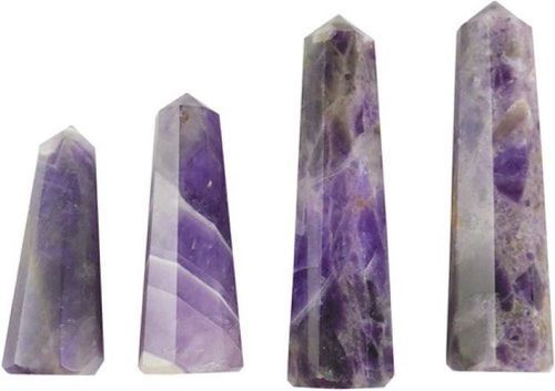 Multicolored Pencil Shaped Polished Agate Crystal Healing Stone Tower For Healing Application