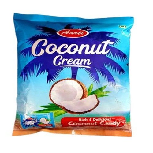 Rich Flavor Deliclious Natural Taste White Round Coconut Cream Candy