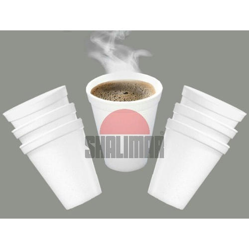 White Shalimar Strong User-Friendly Expanded Polystyrene Disposable Glasses