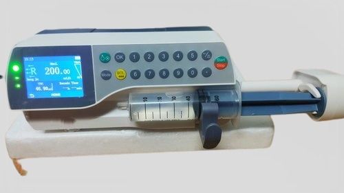 Syringe Pump Used For Patients Who Need Accurate Infusion Of Medical Fluid