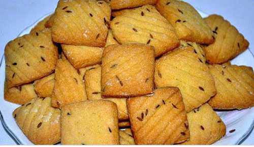 Tasty Delicious Sweet Crispy And Crunchy Jeera Biscuit Mouth Melting Snack Food