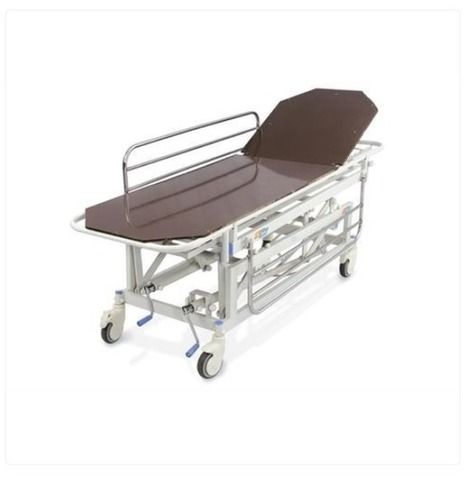 Wheel Mounted Type Silver Color Manual Trauma Care Recovery Patient Stretcher Trolley
