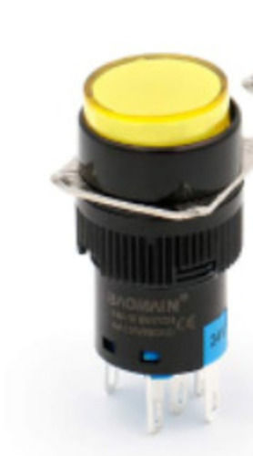 Black And Yellow Color Plastic Push Buttons Used For Agarbatti Making Machine