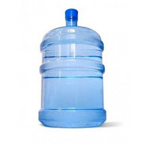 Blue Heavy-Duty Plastic Leak-Resistant Drinking Mineral Water Bottle, 20 Liter Capacity