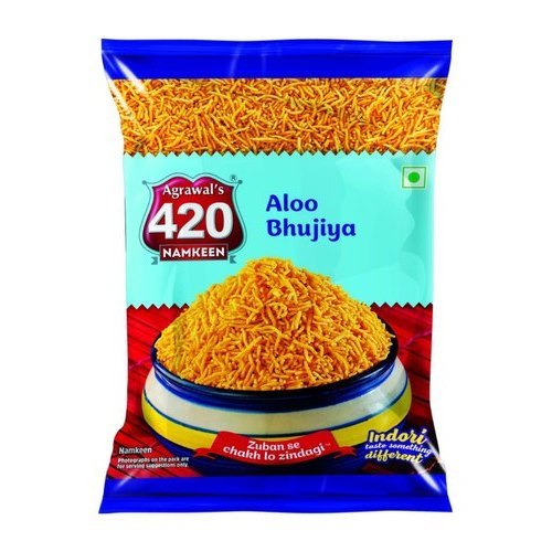 Crispy Crunchy And Tasty Spicy Aloo Bhujia Namkeen For Tea Time Partner - Aloo Based Snack, 6 Months Shelf Life , Spicy, Salty Taste