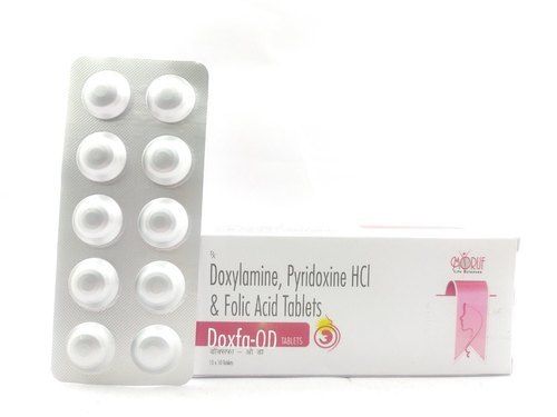 Doxylamine, Pyridoxine HCI & Folic Acid Doxfa Od Tablets