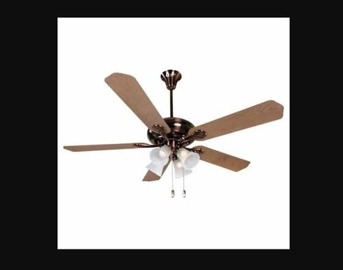 Power Saving Electric Brown Color Arista Ceiling Fan With 5 Blades Blade Material: Stainless Steel