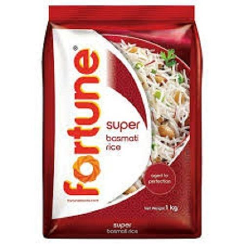 White 100% Pure And Organic Long Grain Fortune Super Basmati Rice, Rich In Carbohydrate