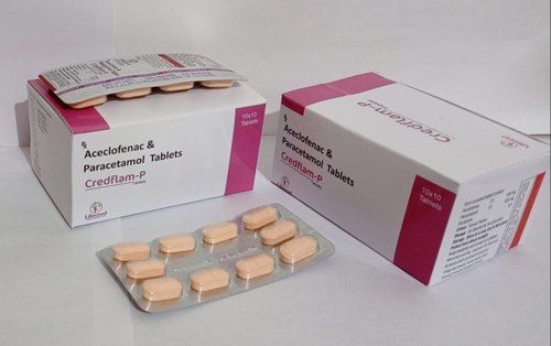 Credflam-P Aceclofenac Paracetamol Tablet, Pack Of 100 Tablets