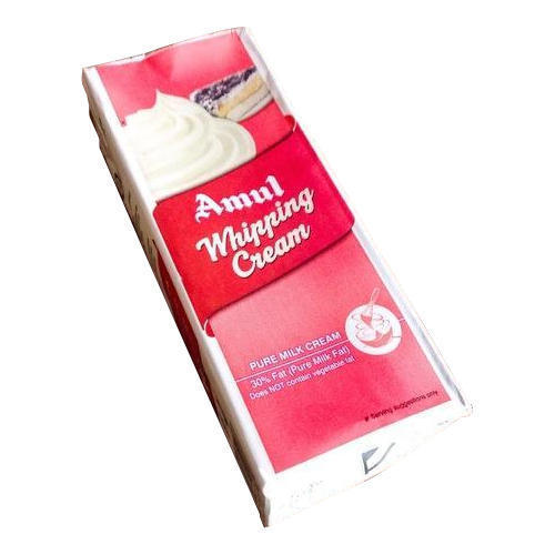 Made from Fresh Milk and Cream Pink Color Amul Whipping Cream Pack