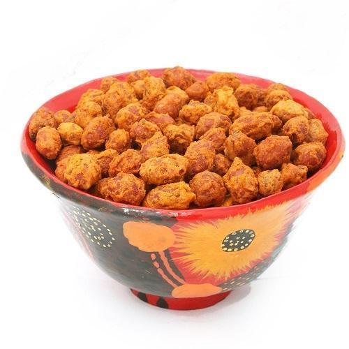 Masala Peanuts Red Colour Moisture 8% Round Shape Served With Beverage