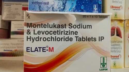 मोंटेलुकास्ट सोडियम और लेवोसेटिरिज़िन हाइड्रोक्लोराइड टैबलेट सामान्य दवाएं