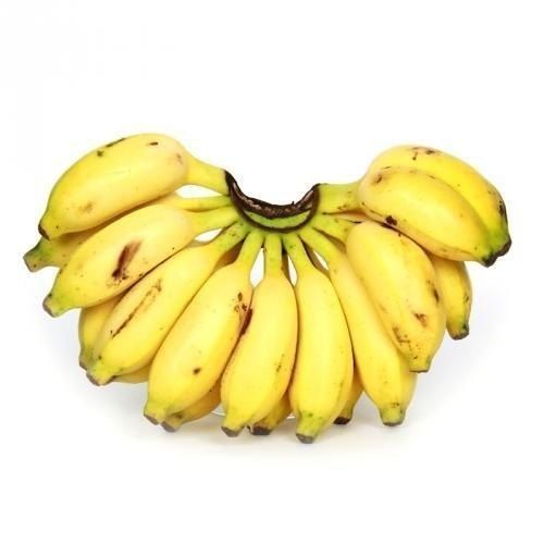 Organic Fresh Yellow Banana Poovan (Contains Vitamin C And Dietary Fiber)