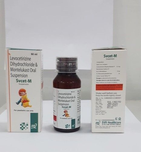 Svcet-M Syrup (Levocetirizine Dihydrochloride and Montelukast)