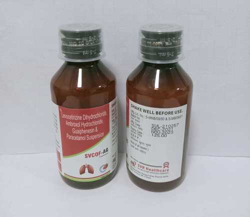 Svcof-AG Syrup (Ambroxol, Levocetirizine, Paracetamol) By SVR HEALTHCARE