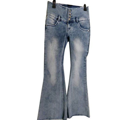 Buy Girl's Bell Bottom Loose Fit Stretchable Denim Jeans Online at Best  Prices in India - JioMart.