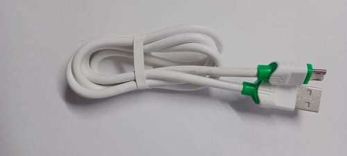 1.5 Meter Fast Charging Data Cable, Pvc Materiel In White Color For Mobile Charing And Data Transfer