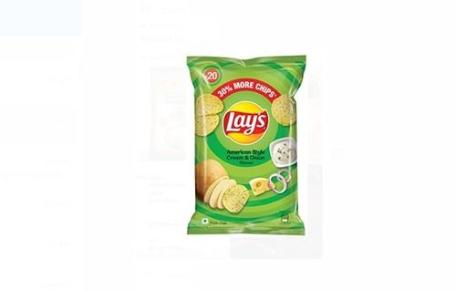 1 Packet Crispy And Crunchy Lays Potato Chips With American Style Cream And Onion Flavor Processing Type: Fried