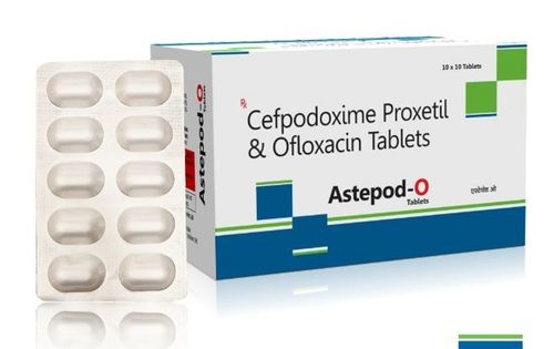 Astepod-O Cefpodoxime Proxetil And Ofloxacin Antibiotic Tablets, 10x10 Alu Alu Pack