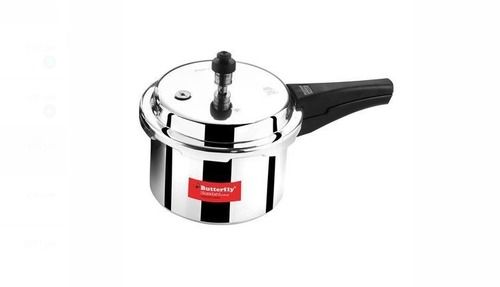 Butterfly Standard Aluminum Pressure Cooker In 2 Liter And Silver Color