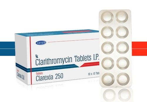 Clarexia 250 Clarithromycin Antibiotic Tablets, 10X10 Alu Alu Pack Storage: Cool & Dry Place