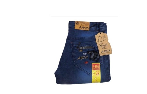 Denim Jeans - Cotton (99%) & Spandex (1%), Size 28-40 Inch Waist, Blue, Regular Fit, Breathable & Lightweight, 5 Pockets, Casual Wear