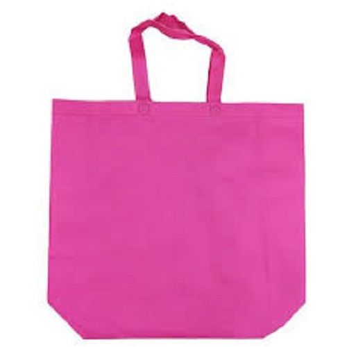 Eco Friendly Recycled And Durable Non-woven Pink Color Ladies Carry Hand Bags