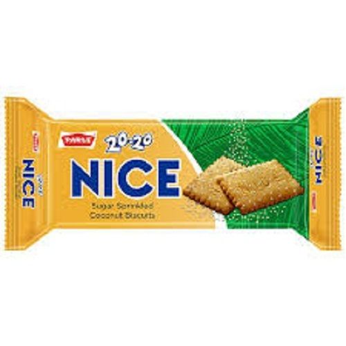 Parle 20-20 Nice Sugar Crystal Coconut Biscuits, Tasty Delicious Crunchy Crispy And Sweet, 150g Pack