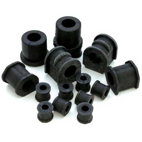 Eco Friendly Rubber Bushes In Black Color And Round Shape For Industrial Use