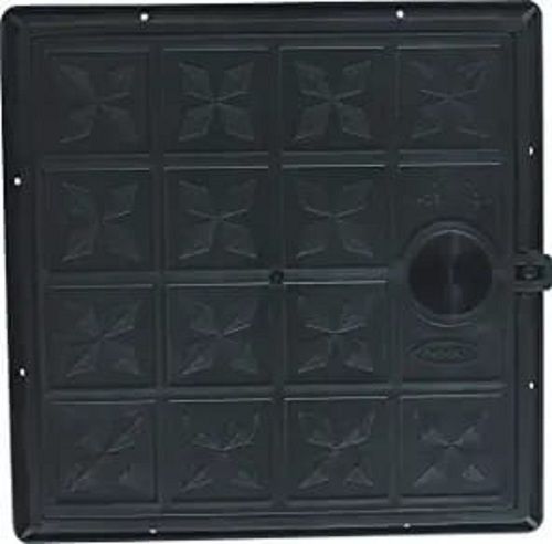 Rugged Design Longer Service Life Black Plastic Square Manhole Cover For Industrial (18 X18 Inch) Dimensions: 18 X 18 Inch (In)