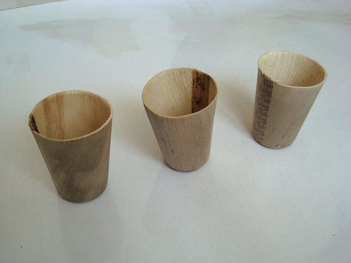 Wrapper India Brown Color Areca Leaf Cups For Coffee And Tea