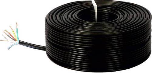 Black Color Electrical Copper Cable Wire Roll With 25 Meter Length And PVC Coating