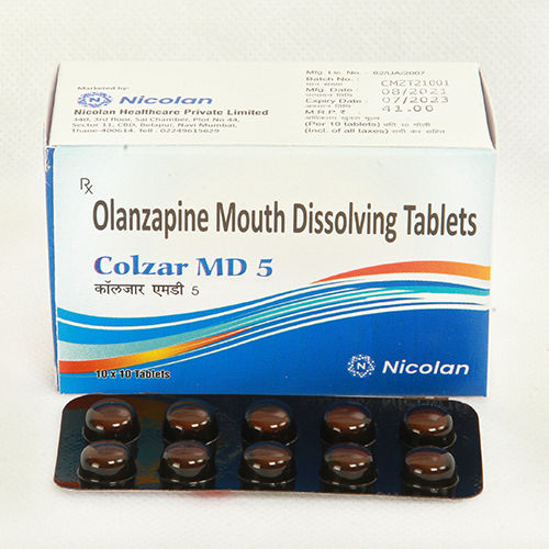 Colzar Md 5 Olanzapine Mouth Dissolving Tablets General Medicines