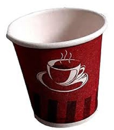 पर्यावरण के अनुकूल पुनर्नवीनीकरण और डिस्पोजेबल लाल रंग के पेपर टी कप यात्रा के लिए आदर्श आकार: 2-4