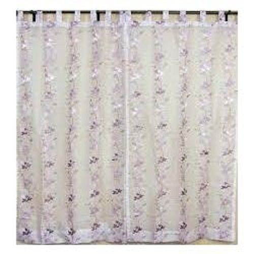 Fancy White Color Embroidered Cotton Fabric Window Curtain For Home, Office Use Design: Modern