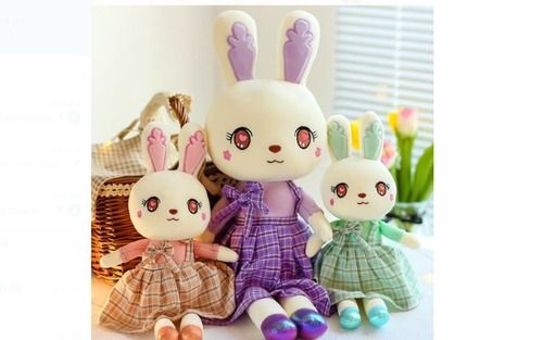 Multi Color Flexible Durable Lovely Cute Soft Bunny Stuffed Toy For Girls