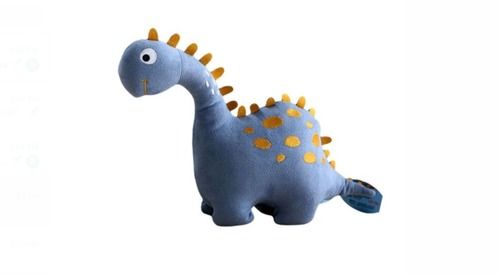 Flexible Durable Lovey Cute Dark Grey Plush Stuffed Dinosaur Toy For Kids