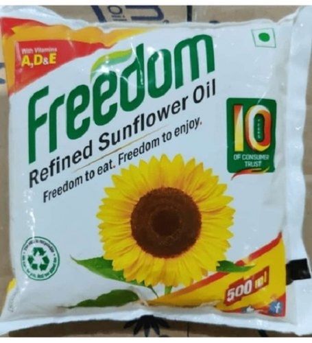 Organic Freedom Refined Sunflower Oil, Freedom To Eat Freedom To Enjoy 500 Ml