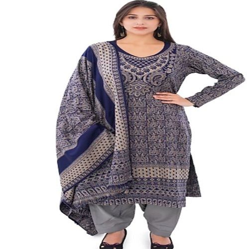 Ladies Printed Salwar Suit With Dupatta