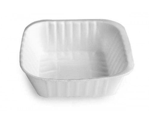 Light Weight 6inch White Color Square Thermocol Disposable Bowl For Party