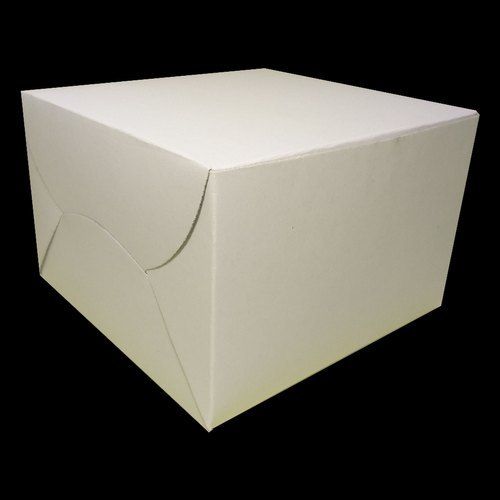 Plain White Disposable Food Grade Paper Bakery Pastry Boxes